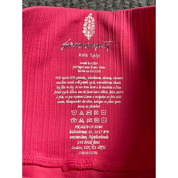 Free People Movement Leggings Womens Size XS Hot Pink Good Karma Leggings FP NEW - Picture 7 of 14